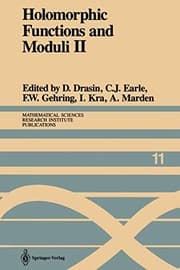 Tapa de Holomorphic Functions and Moduli II