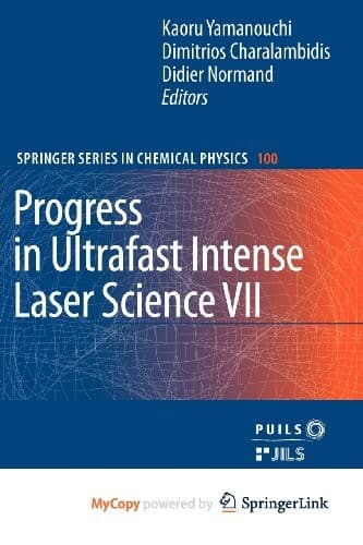 Tapa de Progress in Ultrafast Intense Laser Science VII