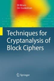 Tapa de Techniques for Cryptanalysis of Block Ciphers