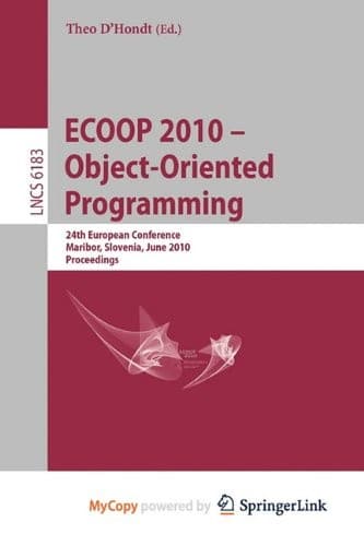 Tapa de Ecoop 2010 -- Object-Oriented Programming