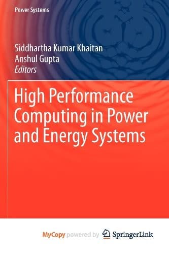 Tapa de High Performance Computing in Power and Energy Systems