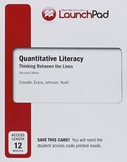 Tapa de Launchpad for Quantitative Literacy, Twelve Month Access