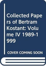 Tapa de Collected Papers of Bertram Kostant