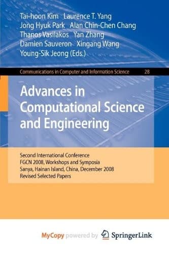 Tapa de Advances in Computational Science and Engineering