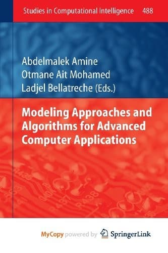 Tapa de Modeling Approaches and Algorithms for Advanced Computer Applications