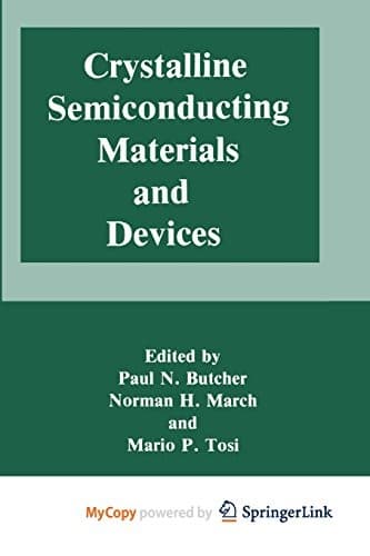 Tapa de Crystalline Semiconducting Materials and Devices