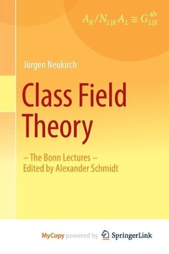 Tapa de Class Field Theory