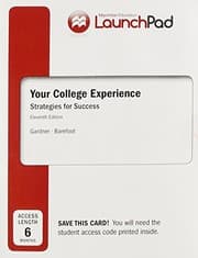 Tapa de LaunchPad for Your College Experience