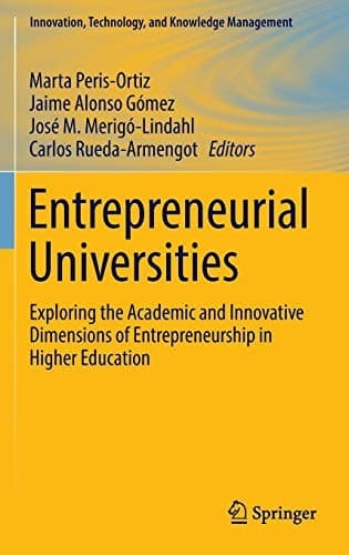 Tapa de Entrepreneurial Universities