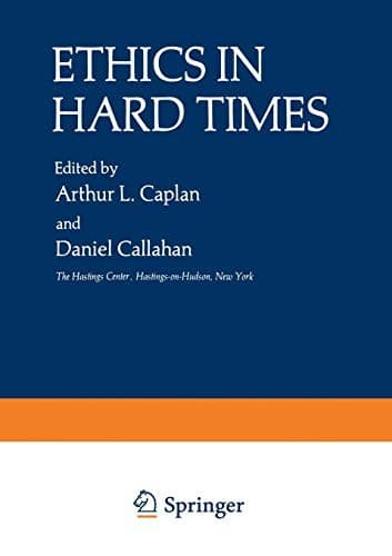 Tapa de Ethics in Hard Times
