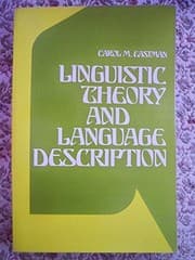 Tapa de Linguistic theory and language description