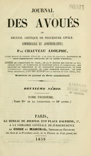 Tapa de Journal des avoués