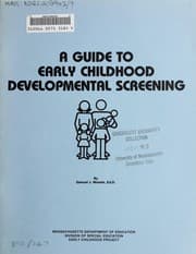 Tapa de A guide to early childhood developmental screening