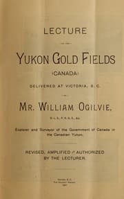 Tapa de Lecture on the Yukon gold fields (Canada)