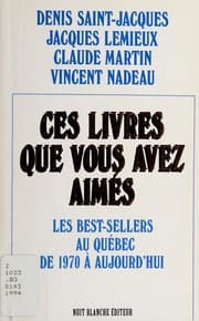 Tapa de Ces livres que vous avez aimés