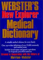 Tapa de Webster's new explorer medical dictionary