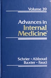 Tapa de Advances in Internal Medicine 1994
