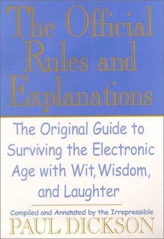 Tapa de The official rules and explanations