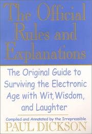 Tapa de The official rules and explanations