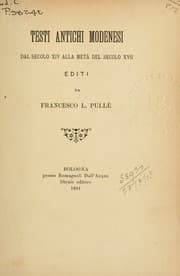 Tapa de Testi antichi modenesi