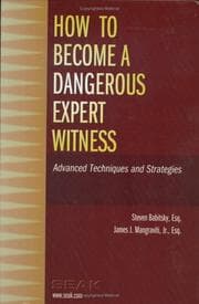 Tapa de How to Become a Dangerous Expert Witness