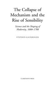 Tapa de The collapse of mechanism and the rise of sensibility