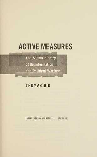 Tapa de Active measures