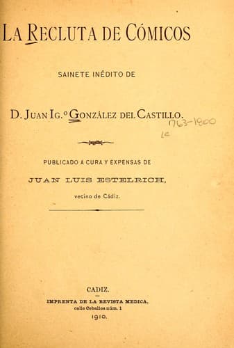 Tapa de La recluta de cómicos