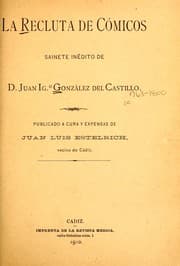 Tapa de La recluta de cómicos