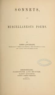 Tapa de Sonnets and miscellaneous poems