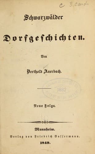 Tapa de Schwarzwälder dorfgeschichten