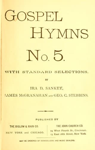 Tapa de Gospel hymns