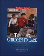 Tapa de Teaching children to care