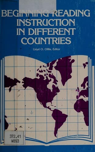 Tapa de Beginning reading instruction in different countries