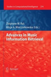 Tapa de Advances in music information retrieval