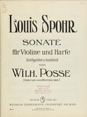 Tapa de Sonate für Violine und Harfe