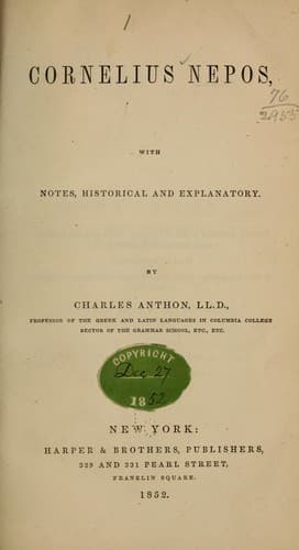 Tapa de Cornelius Nepos