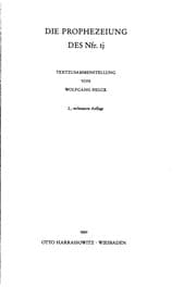 Tapa de Die Prophezeiung des Nfr. tj