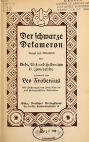 Tapa de Der schwarze Dekameron