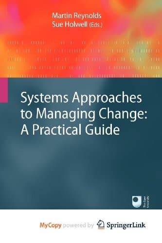 Tapa de Systems Approaches to Managing Change