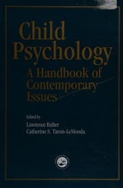 Tapa de Child psychology