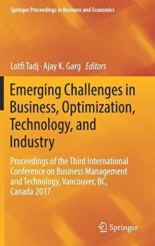 Tapa de Emerging Challenges in Business, Optimization, Technology, and Industry