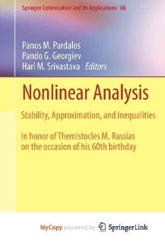 Tapa de Nonlinear Analysis