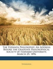 Tapa de The Vedanta Philosophy