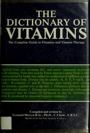Tapa de The dictionary of vitamins