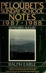 Tapa de Peloubet's Sunday School Notes, 1987-1988