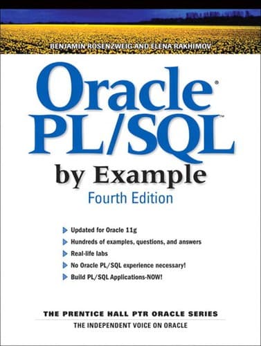 Tapa de Oracle PL/SQL by example