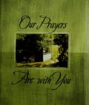 Tapa de Our Prayers Are with You