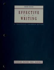 Tapa de Effective writing