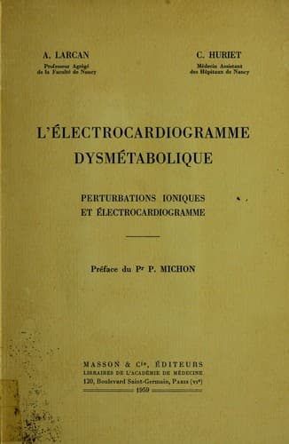 Tapa de L'électrocardiogramme dysmétabolique